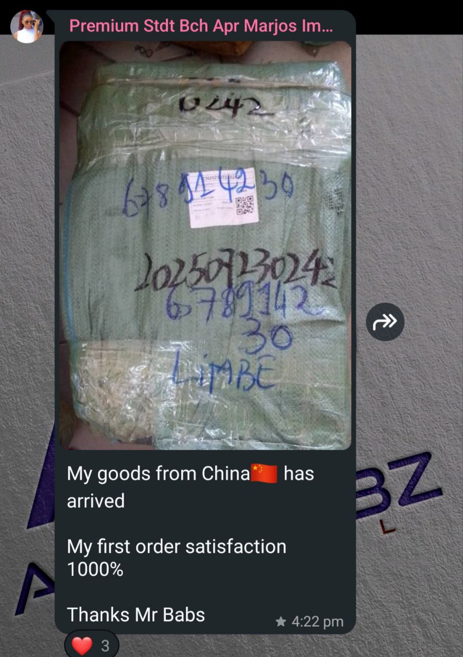 Cameroon student — first order satisfaction 1000%