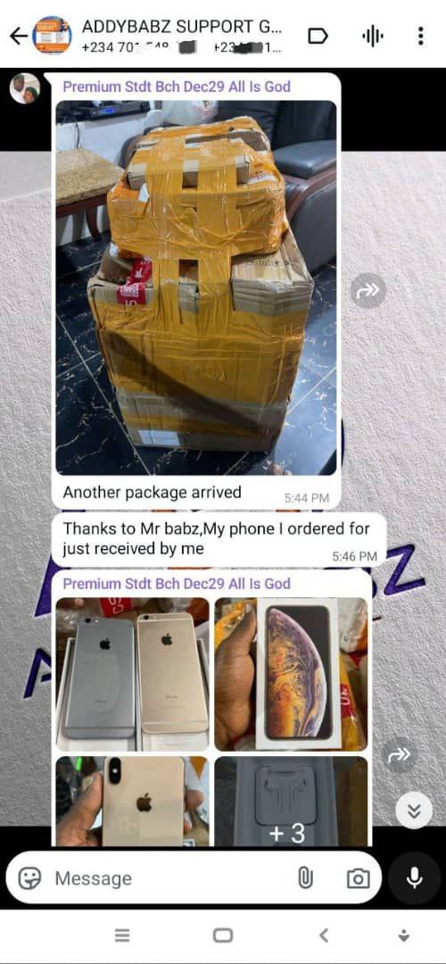 iPhones delivered
